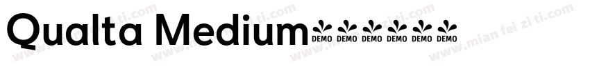 Qualta Medium字体转换
